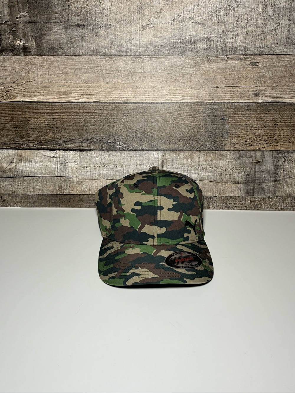 Puma Mens Camo Baseball Cap - Green Camouflage